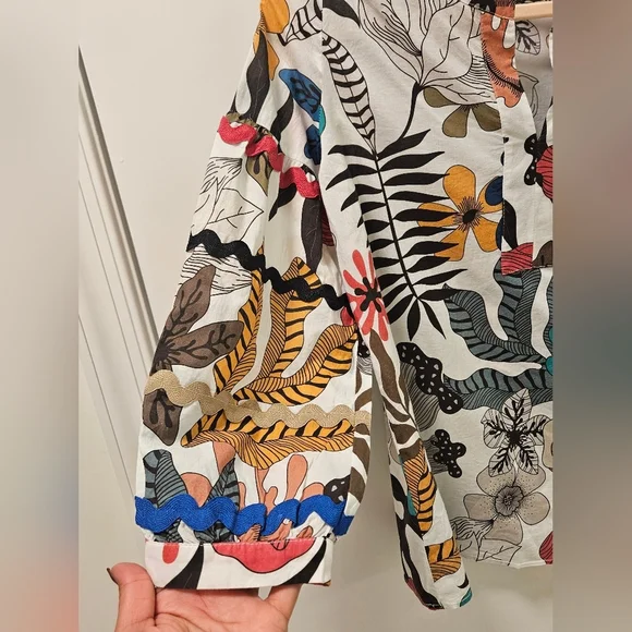 Vilagallo Lucera Top Women Blouse Size 38 - Picture 6 of 15